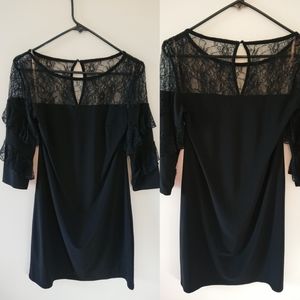 Black lace dress